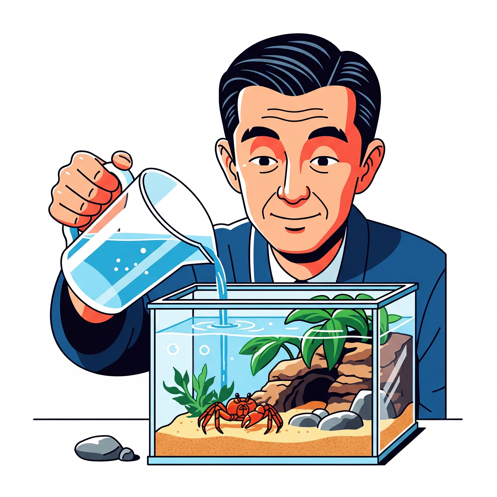 カニの飼育に水道水は危険？安全な水作りと飼い方のコツ