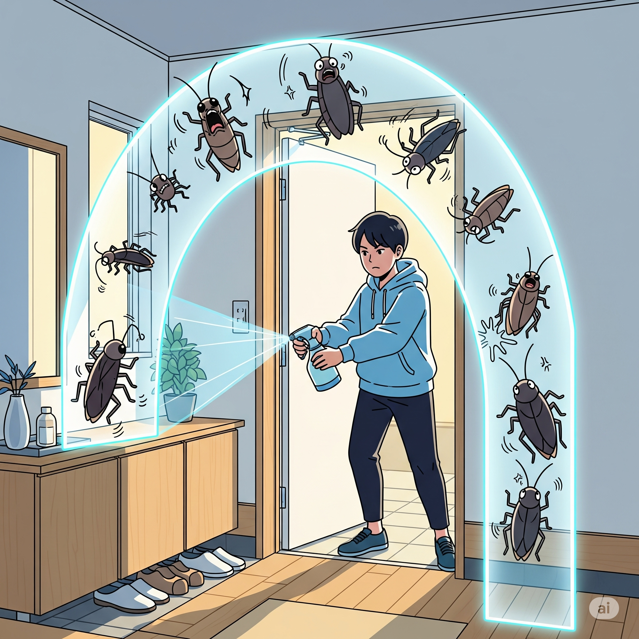 玄関のゴキブリ対策はこれで完璧！侵入経路を徹底遮断