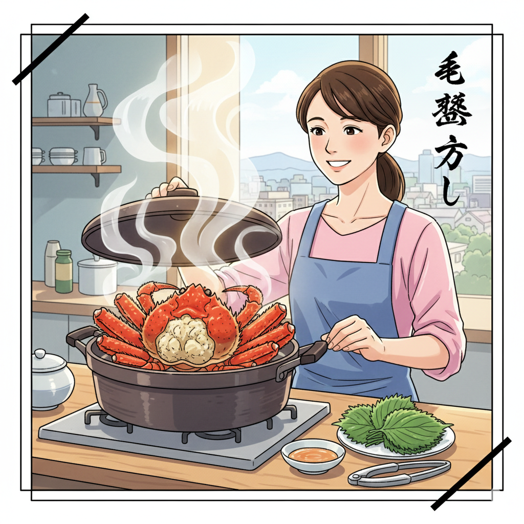 毛蟹 蒸し方
