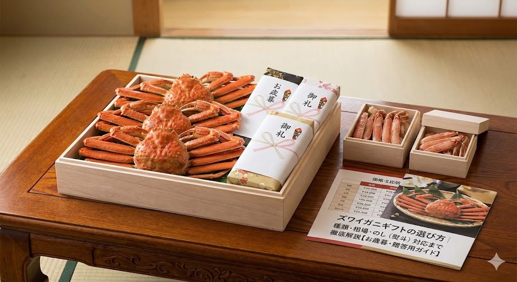 ズワイガニギフトの選び方｜種類・相場・のし（熨斗）対応まで徹底解説【お歳暮・贈答用ガイド】