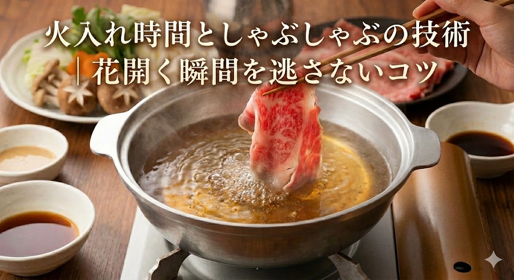 火入れ時間としゃぶしゃぶの技術｜花開く瞬間を逃さないコツ
