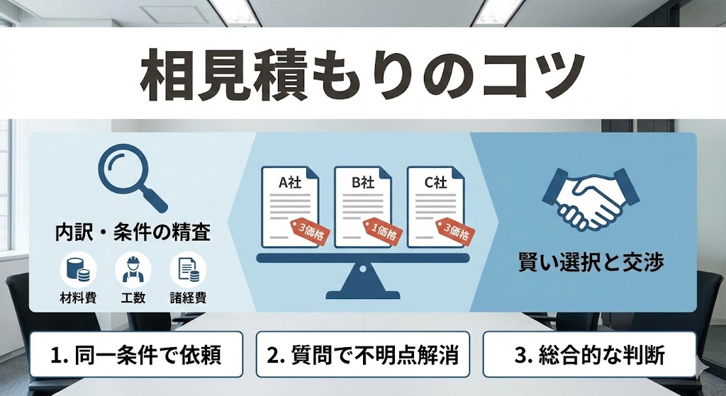 失敗しない進め方と相見積もりのコツ