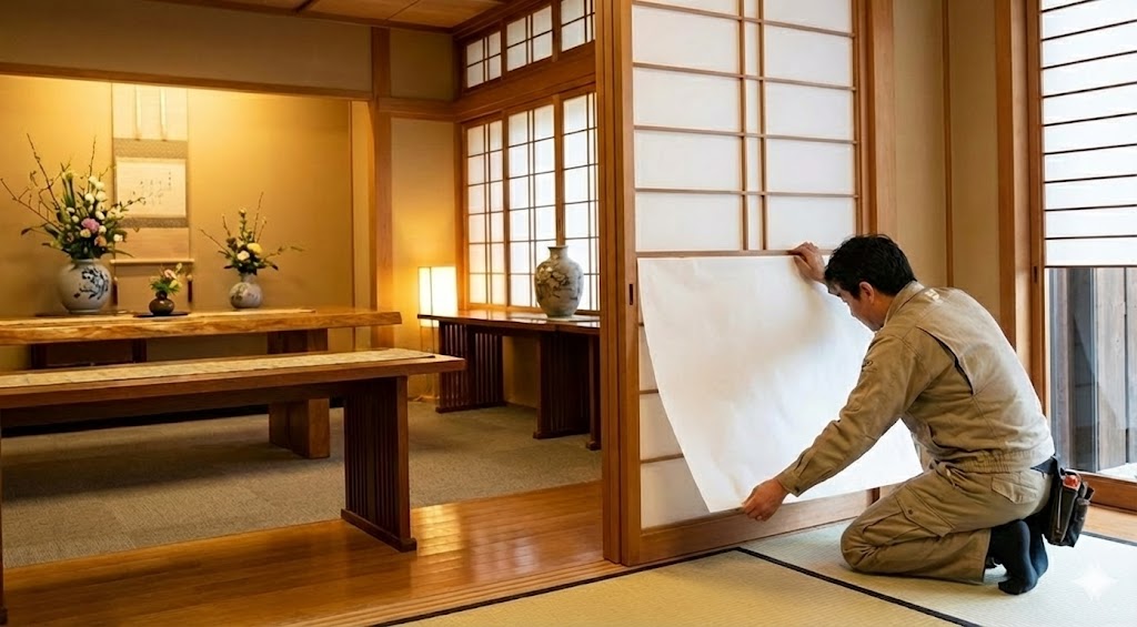 店舗の和空間を格上げする障子張替えのポイント