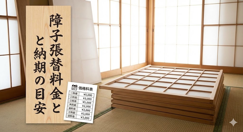 障子張替料金と納期の目安