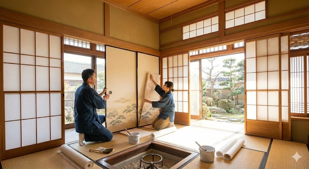 ふすま　張り替え