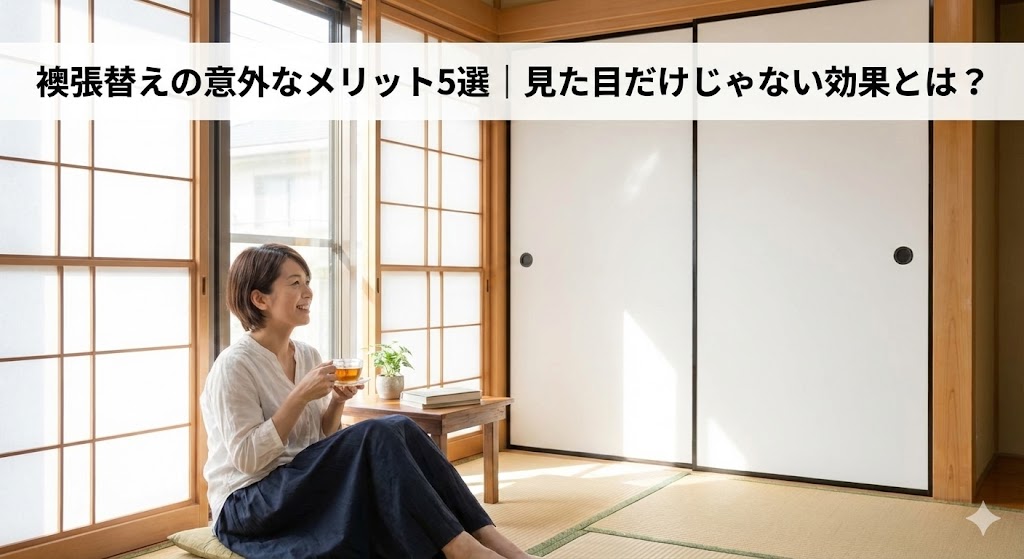 襖張替えの意外なメリット5選｜見た目だけじゃない効果とは？