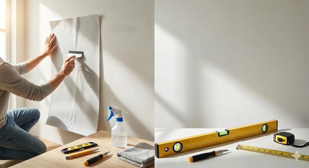 DIYの手順とコツでしわやたるみ気泡を防ぐ貼り方