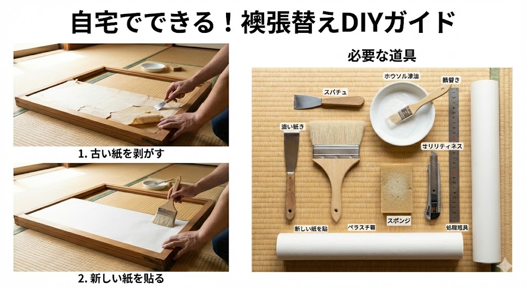 自宅でできる！襖張替えDIYガイド