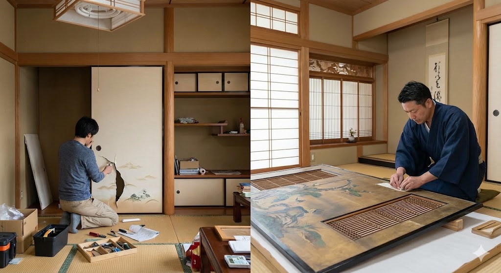 襖が壊れたときどうする？自分でできる修理と業者依頼の目安